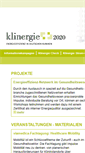 Mobile Screenshot of klinergie.de